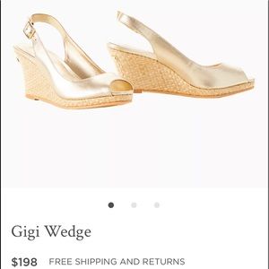 Gigi wedge lily pulitzer gold heels